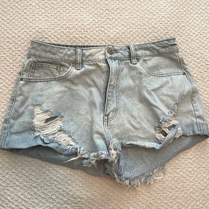 Forever 21 Lightwashed Denim Shorts. Size is 30.